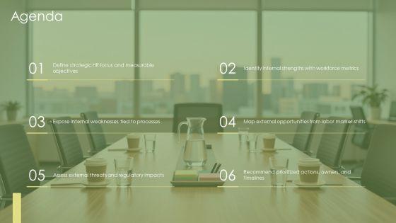 SWOT Analysis For HR Department PPT Mockup VM