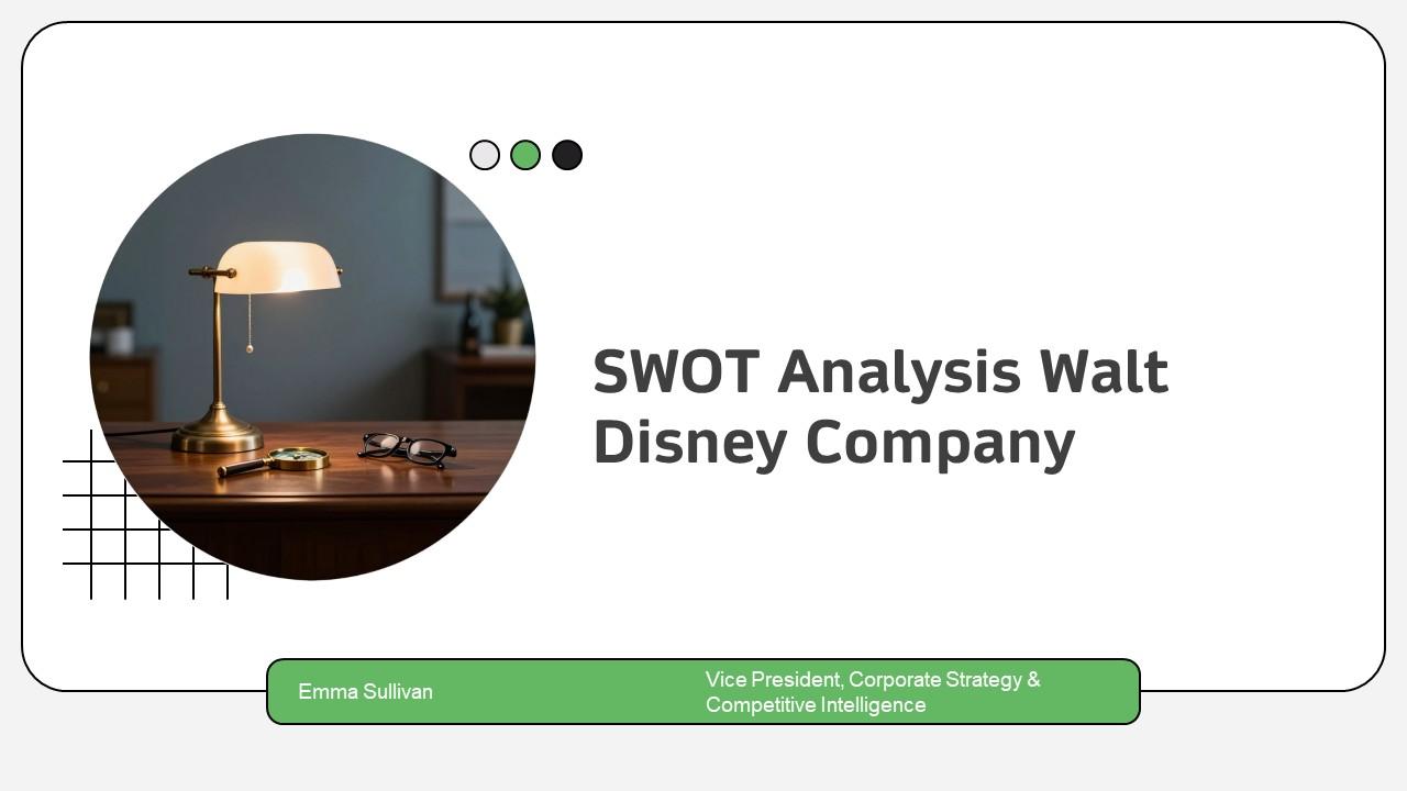 SWOT Analysis Walt Disney Company PPT Sample VM