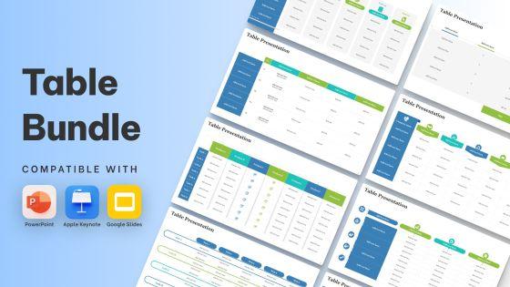 Table Bundle Powerpoint Ppt Templates And Slides