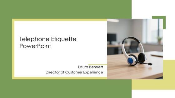 Telephone Etiquette PowerPoint PPT Graphics VM