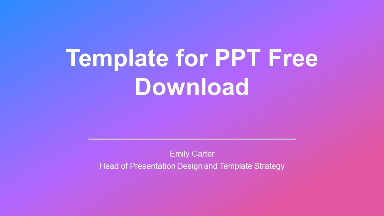 Template For PPT Free Download PPT Sample VM