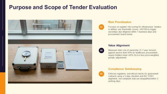 Tender Evaluation PPT Sample VM