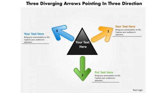 three_diverging_arrows_pointing_direction_cycle_network_powerpoint_slides_1.jpg