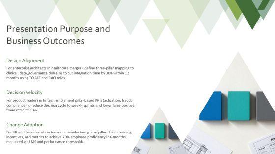 Three Pillars Model Ideas For Conceptual Frameworks PPT Guidelines VM