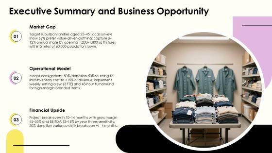 Thrift Store Business Plan PPT Information VM