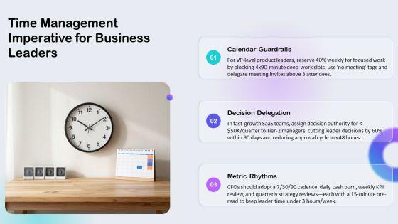 Time Management Infographic PPT Structure VM