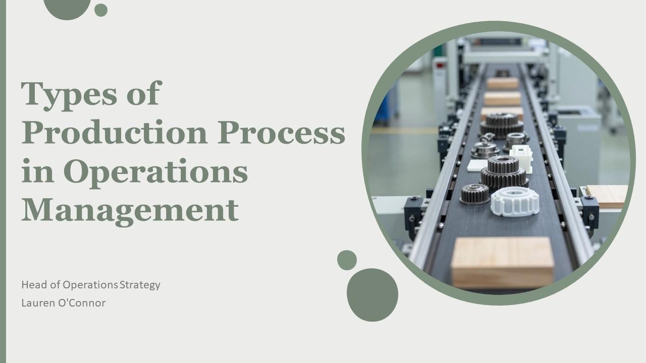 Types Of Production Process In Operations Management PPT Structure VM