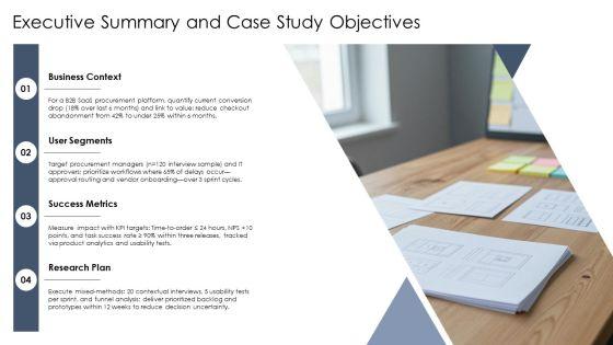 UX Case Study PPT PowerPoint VM