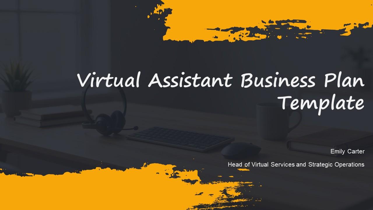 Virtual Assistant Business Plan PPT Outline VM