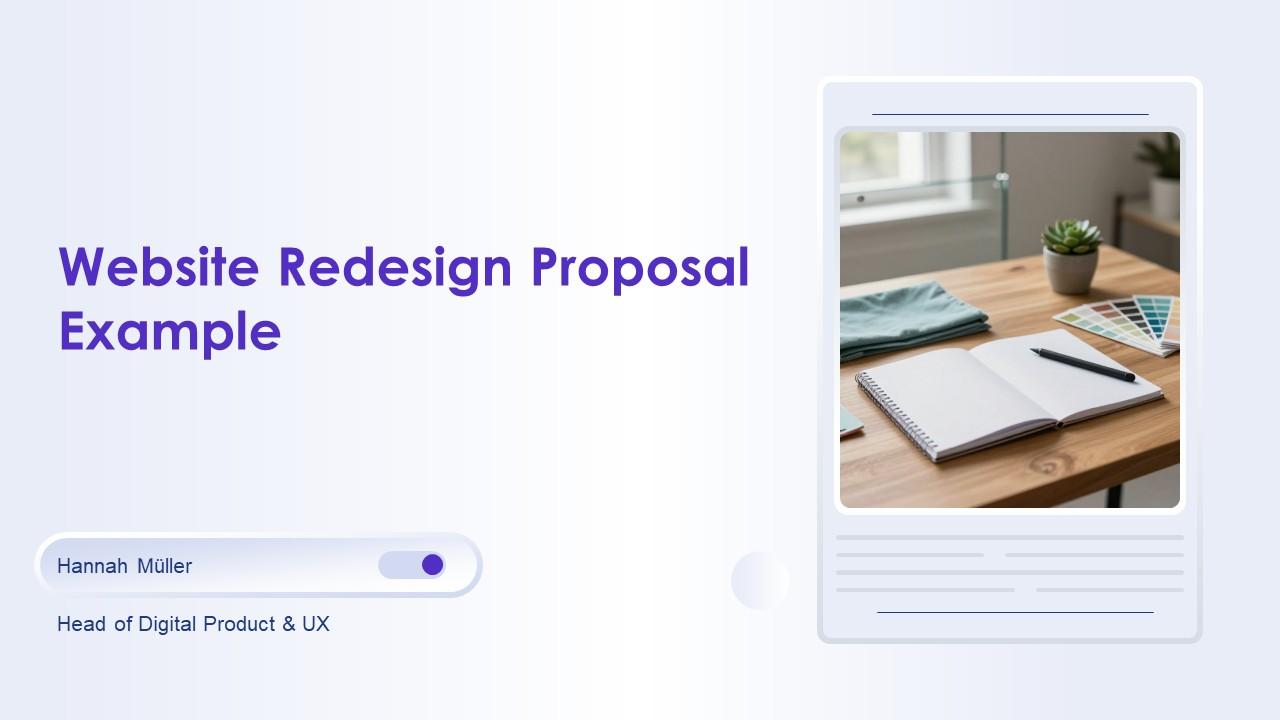 Website Redesign Proposal PPT Mockup VM