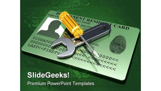working_on_a_green_card_industrial_powerpoint_templates_and_powerpoint_backgrounds_0211_title.jpg