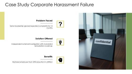 Workplace Harassment PPT Example VM