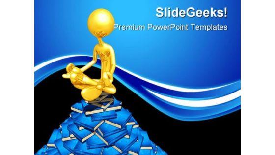 yoga_on_books_education_powerpoint_themes_and_powerpoint_slides_0711_title.jpg