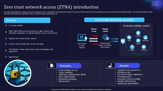Zero Trust Model Zero Trust Network Access ZTNA Introduction