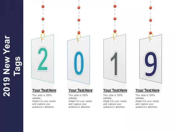 2019 New Year Tags Ppt PowerPoint Presentation Gallery Brochure
