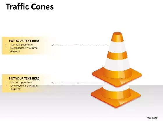 2 Points Cones PowerPoint Slides And Ppt Diagram Templates