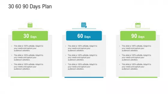 30 60 90 Days Plan Sample PDF