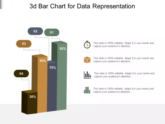 3D Bar Chart For Data Representation Ppt PowerPoint Presentation Model Graphic Tips