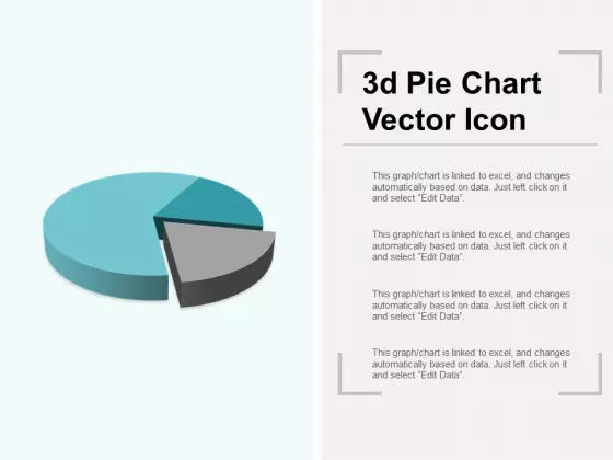 3D Pie Chart Vector Icon Ppt PowerPoint Presentation Gallery Portfolio