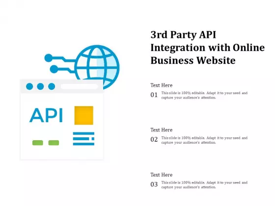 3Rd Party API Integration With Online Business Website Ppt PowerPoint Presentation File Visual Aids PDF