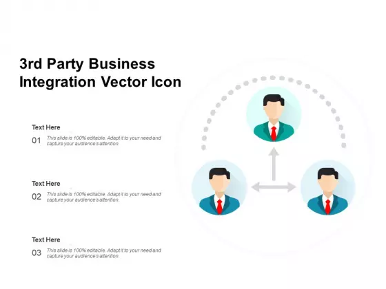 3Rd Party Business Integration Vector Icon Ppt PowerPoint Presentation File Outline PDF