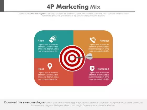 4P Marketing Mix Ppt Slides
