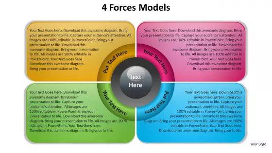 4 Forces Modelss PowerPoint Slides Presentation Diagrams Templates