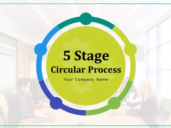 5 Stage Circular Process Management Gear Ppt PowerPoint Presentation Complete Deck