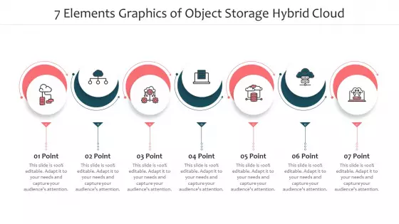 7 Elements Graphics Of Object Storage Hybrid Cloud Ppt PowerPoint Presentation File Graphics Design PDF