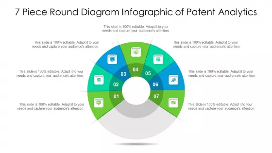 7 Piece Round Diagram Infographic Of Patent Analytics Ppt PowerPoint Presentation File Samples PDF