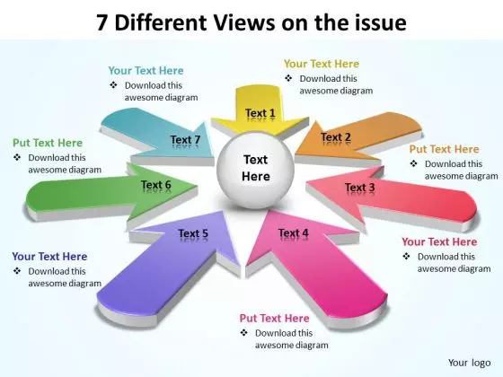 7 Different Views On Issue Ppt Slides Diagrams Templates