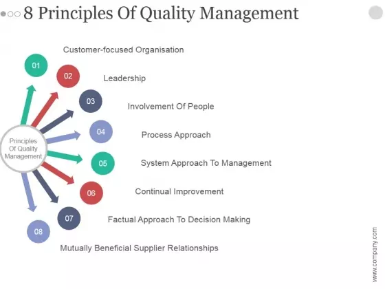 8 Principles Of Quality Management Ppt PowerPoint Presentation Shapes