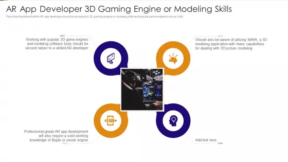 AR App Developer 3D Gaming Engine Or Modeling Skills Ppt PowerPoint Presentation File Example PDF