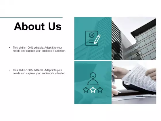 About Us Audience Attention Ppt PowerPoint Presentation Infographic Template Deck
