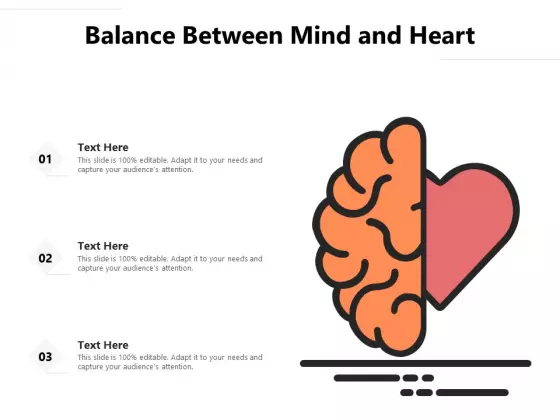 Balance Between Mind And Heart Ppt PowerPoint Presentation Styles Infographic Template PDF