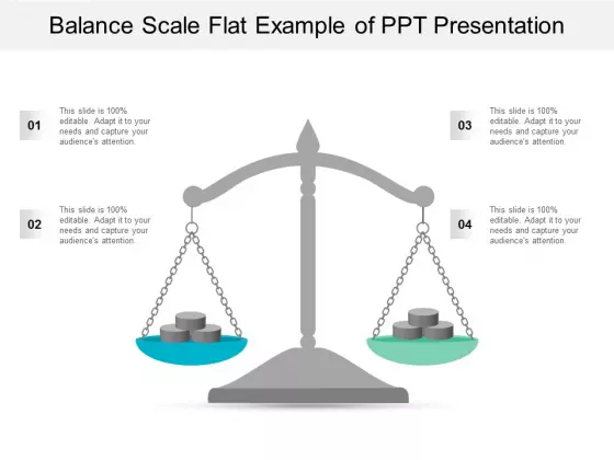 Balance Scale Flat Example Of Ppt Presentation Ppt Powerpoint Presentation Summary Introduction