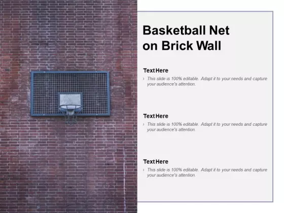 Basketball Net On Brick Wall Ppt PowerPoint Presentation Outline Skills