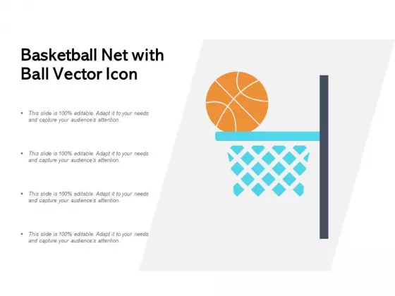 Basketball Net With Ball Vector Icon Ppt PowerPoint Presentation Inspiration Format Ideas
