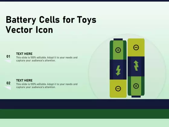 Battery Cells For Toys Vector Icon Ppt PowerPoint Presentation Styles Maker PDF