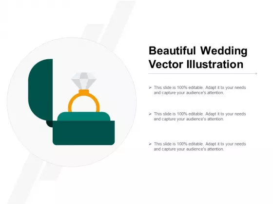 Beautiful Wedding Vector Illustration Ppt PowerPoint Presentation Portfolio Introduction
