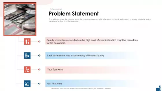 Beauty And Personal Care Fundraising Pitch Deck Problem Statement Ideas PDF