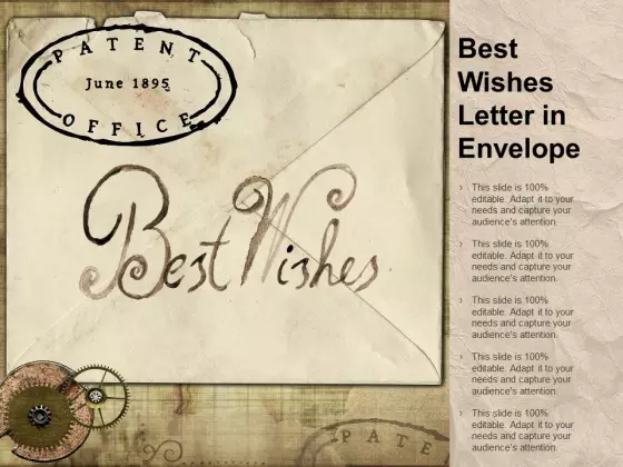 Best Wishes Letter In Envelope Ppt PowerPoint Presentation Professional Infographic Template