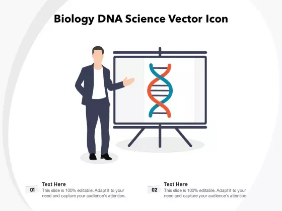 Biology DNA Science Vector Icon Ppt PowerPoint Presentation File Designs Download PDF