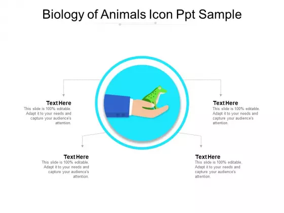 Biology Of Animals Icon Ppt Sample Ppt PowerPoint Presentation Gallery Portrait PDF