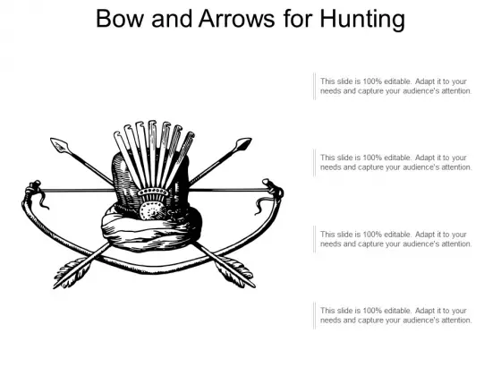 Bow And Arrows For Hunting Ppt PowerPoint Presentation Portfolio Deck
