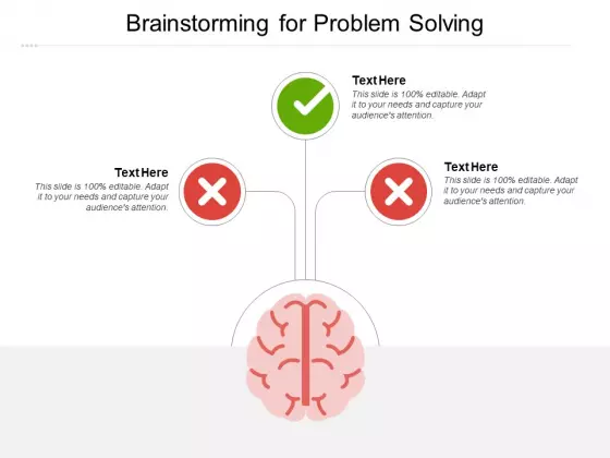 Brainstorming For Problem Solving Ppt PowerPoint Presentation Show Designs