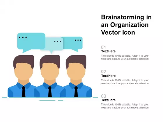 Brainstorming In An Organization Vector Icon Ppt PowerPoint Presentation Icon Files PDF