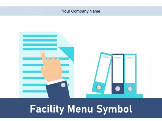 Facility Menu Symbol Food Service Online Service Ppt PowerPoint Presentation Complete Deck