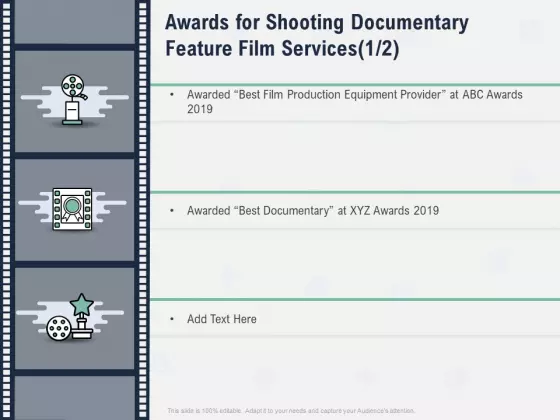 Factual Picture Filming Awards For Shooting Documentary Feature Film Services Equipment Introduction PDF