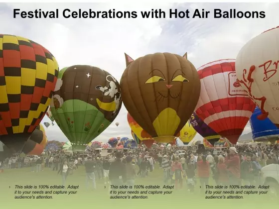 Festival Celebrations With Hot Air Balloons Ppt Powerpoint Presentation Professional Inspiration